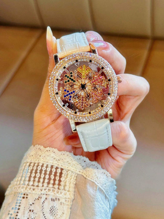 SHEIN Reloj de cuarzo para mujer, deslumbrante y lujoso, con diamantes de imitación - Quierox - Tienda Online