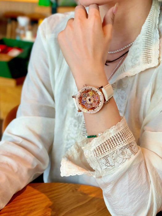 SHEIN Reloj de cuarzo para mujer, deslumbrante y lujoso, con diamantes de imitación - Quierox - Tienda Online