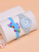 SHEIN Reloj de pulsera de cuarzo con unicornio y luz LED de silicona suave para niños - Quierox - Tienda Online