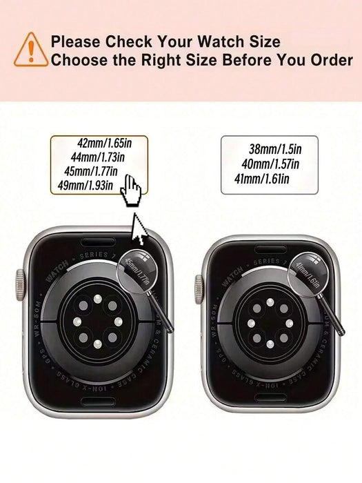 Shein Reloj de pulsera de silicona monocromática de una pieza para mujer y hombre 42/44/45mm - Quierox - Tienda Online