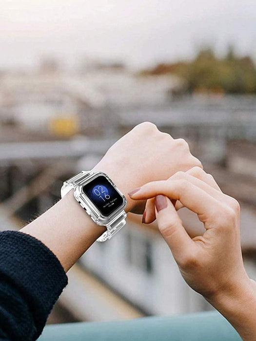 Shein Reloj de pulsera de silicona monocromática de una pieza para mujer y hombre 42/44/45mm - Quierox - Tienda Online