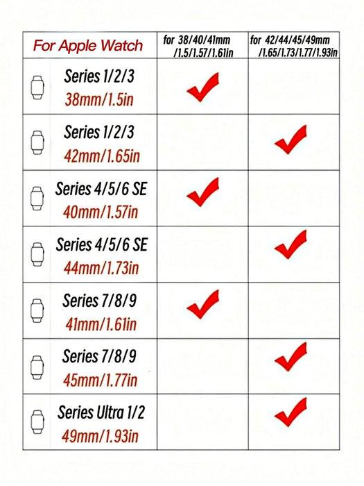 Shein Reloj de pulsera de silicona monocromática de una pieza para mujer y hombre 42/44/45mm - Quierox - Tienda Online