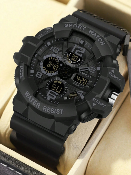 SHEIN Reloj deportivo digital LED SANDA de cuarzo estilo militar con pantalla LED para hombre - Quierox - Tienda Online