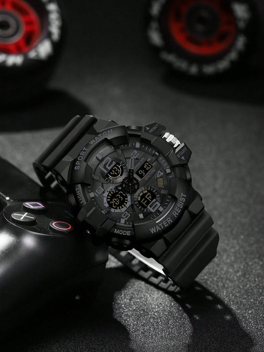 SHEIN Reloj deportivo digital LED SANDA de cuarzo estilo militar con pantalla LED para hombre - Quierox - Tienda Online