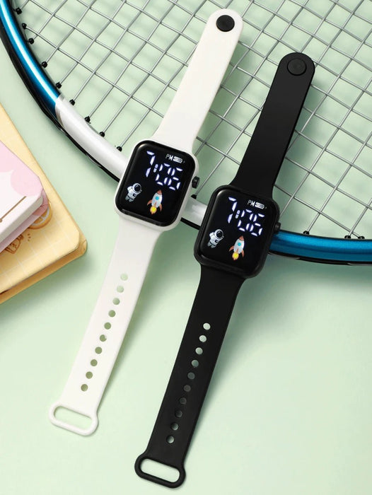 Shein Reloj electrónico LED con forma de astronauta o cohete (2 unidades) - Quierox - Tienda Online