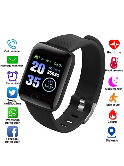 Shein Reloj inteligente con monitorización de frecuencia cardíaca