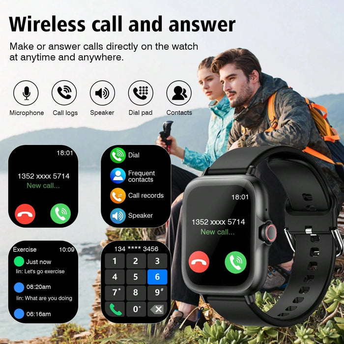 Shein Reloj inteligente deportivo para llamadas/marcación inalámbricas y mas - Quierox - Tienda Online