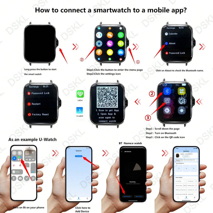 Shein Reloj inteligente deportivo para llamadas/marcación inalámbricas y mas - Quierox - Tienda Online