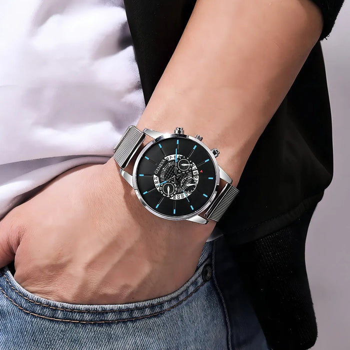 SHEIN Reloj Para Hombre Con Correa De Metal - Quierox - Tienda Online