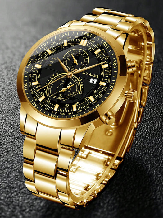 SHEIN Reloj y pulsera con detalle de calendario para hombre - Quierox - Tienda Online