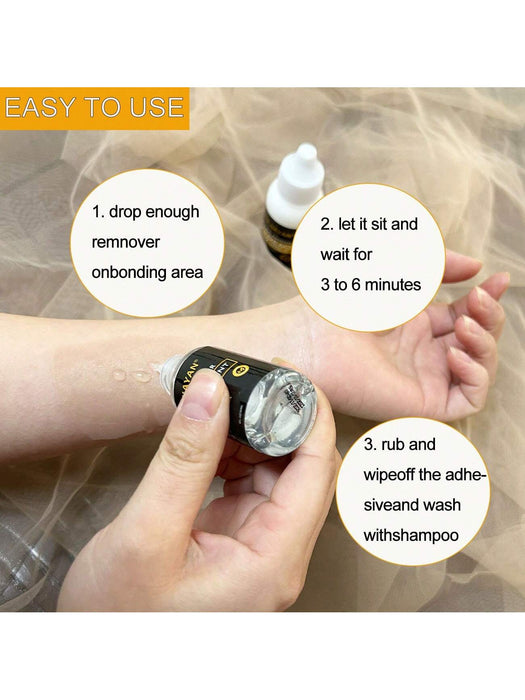 Shein Removedor de cinta adhesiva para extensiones de cabello de 30 ml - Quierox - Tienda Online