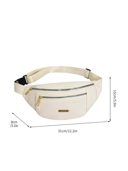 Shein Riñonera con cremallera y detalle de letras, 3 piezas - Quierox - Tienda Online