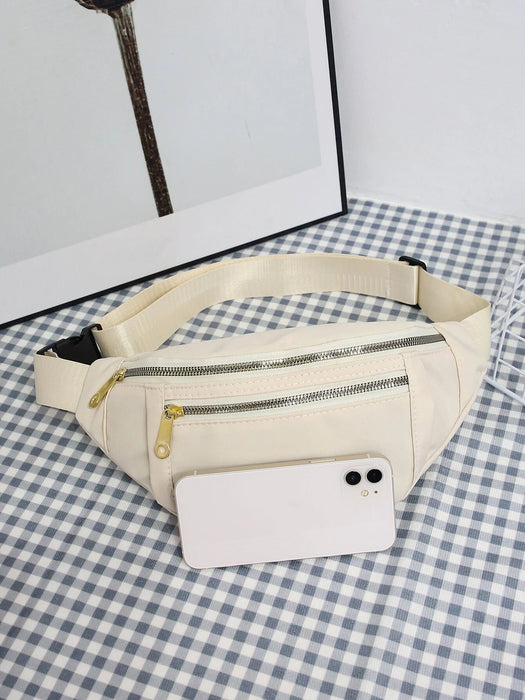 Shein Riñonera con cremallera y detalle de letras, 3 piezas - Quierox - Tienda Online