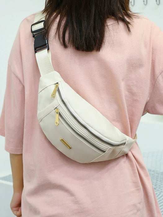 Shein Riñonera con cremallera y detalle de letras, 3 piezas - Quierox - Tienda Online