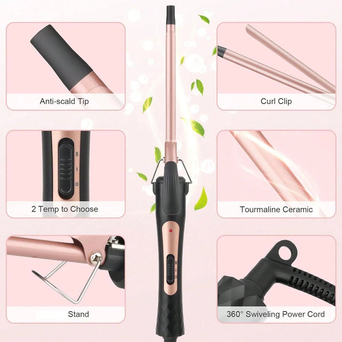 Shein Rizador de pelo mini de 9mm con 2 configuraciones de calor y control de temperatura - Quierox - Tienda Online