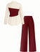 SHEIN Rometta Conjunto casual de 2 piezas para mujer Plus Size - Quierox - Tienda Online