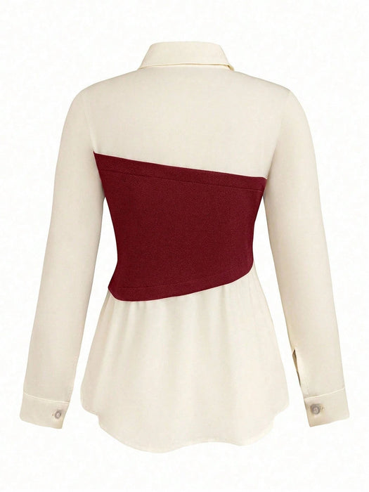 SHEIN Rometta Conjunto casual de 2 piezas para mujer Plus Size - Quierox - Tienda Online