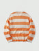 SHEIN ROMWE MEN Prep Jersey de hombre con rayas y bordado de letras - Quierox - Tienda Online