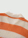 SHEIN ROMWE MEN Prep Jersey de hombre con rayas y bordado de letras - Quierox - Tienda Online