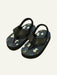Shein Sandalias casuales de punta abierta Cozy Pixies Summer Vacation con un divertido estampado de dinosaurios - Quierox - Tienda Online