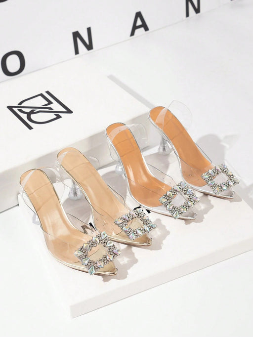 Shein sandalias con tacon de pata de vaca a la moda - Quierox - Tienda Online