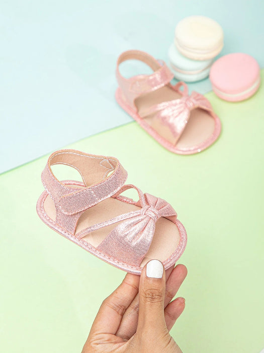 SHEIN Sandalias con tira de tobillo de moda de tela,para bebés - Quierox - Tienda Online