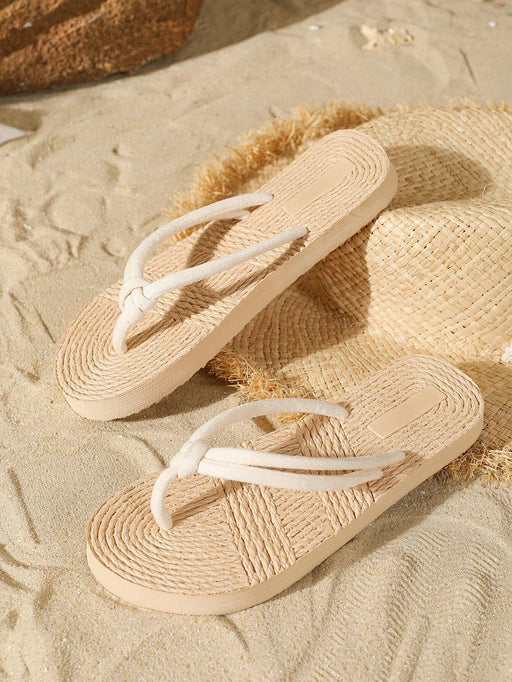 SHEIN Sandalias de mujer de plástico, material de EVA con diseño de tejido - Quierox - Tienda Online