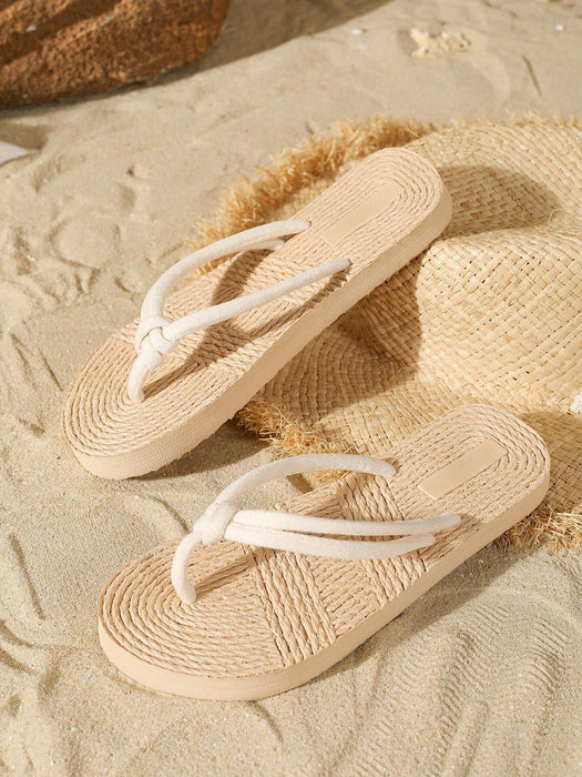 SHEIN Sandalias de mujer de plástico, material de EVA con diseño de tejido - Quierox - Tienda Online