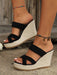 SHEIN sandalias de plataforma con suela gruesa de terciopelo para mujer - Quierox - Tienda Online