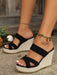 SHEIN sandalias de plataforma con suela gruesa de terciopelo para mujer - Quierox - Tienda Online