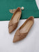 SHEIN sandalias de punta puntiaguda para mujer, informales elegantes con diseño cruzado - Quierox - Tienda Online