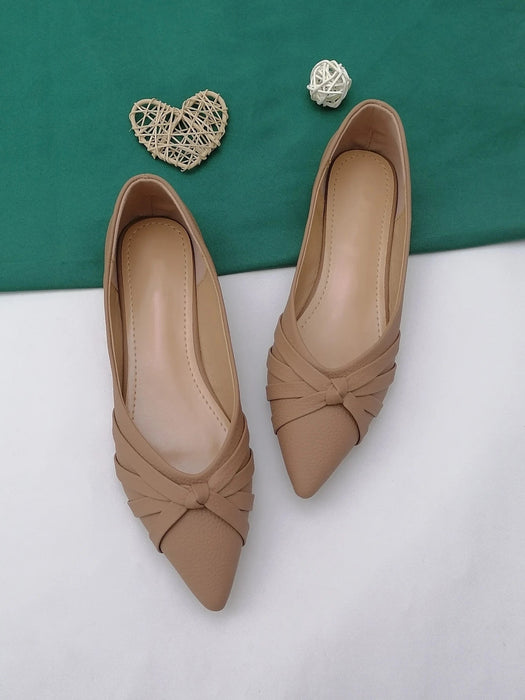 SHEIN sandalias de punta puntiaguda para mujer, informales elegantes con diseño cruzado - Quierox - Tienda Online