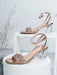 Shein Sandalias de tacón alto de moda para mujer con tacones de cristal y decoración de diamantes de imitación - Quierox - Tienda Online