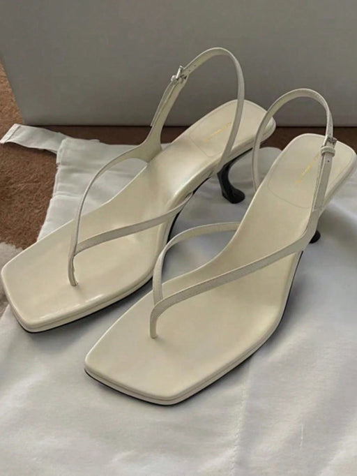 Shein Sandalias de tacón alto estilo francés para mujer - Quierox - Tienda Online