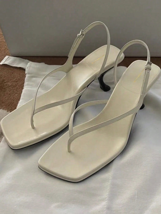 Shein Sandalias de tacón alto estilo francés para mujer - Quierox - Tienda Online