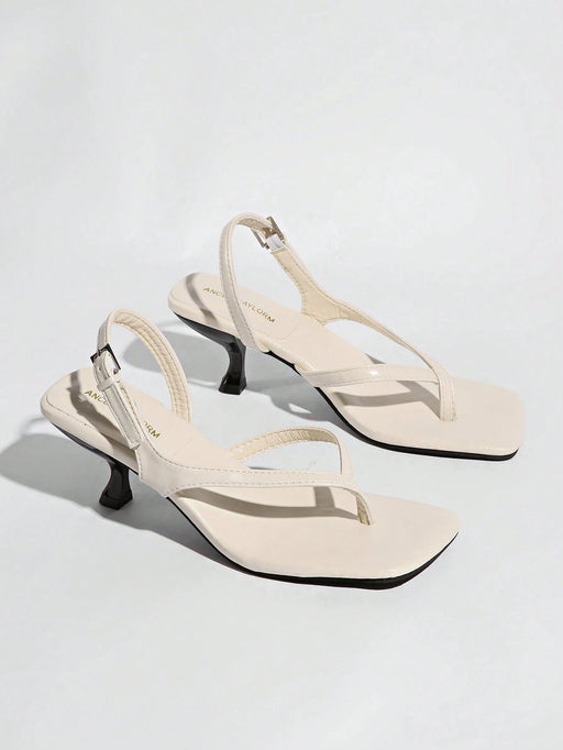 Shein Sandalias de tacón alto estilo francés para mujer - Quierox - Tienda Online