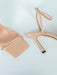 Shein Sandalias de tacón de aguja con tira al tobillo y hebilla decorativa para mujer - Quierox - Tienda Online
