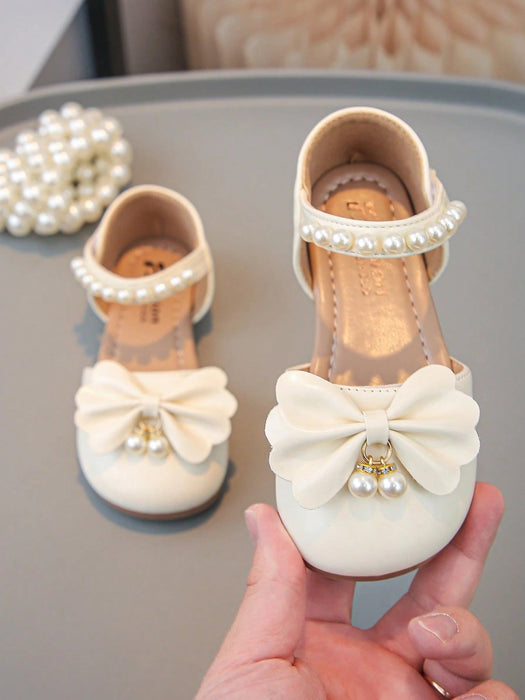 SHEIN Sandalias minimalistas de exterior para niñas, con detalles de perlas - Quierox - Tienda Online