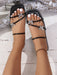 SHEIN Sandalias planas casuales de moda clásica para mujer, con tiras cruzadas - Quierox - Tienda Online