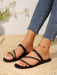 SHEIN Sandalias planas casuales de mujer, transpirables de punta abierta - Quierox - Tienda Online