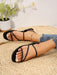 SHEIN Sandalias planas casuales de mujer, transpirables de punta abierta - Quierox - Tienda Online