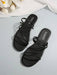 SHEIN Sandalias planas casuales de mujer, transpirables de punta abierta - Quierox - Tienda Online
