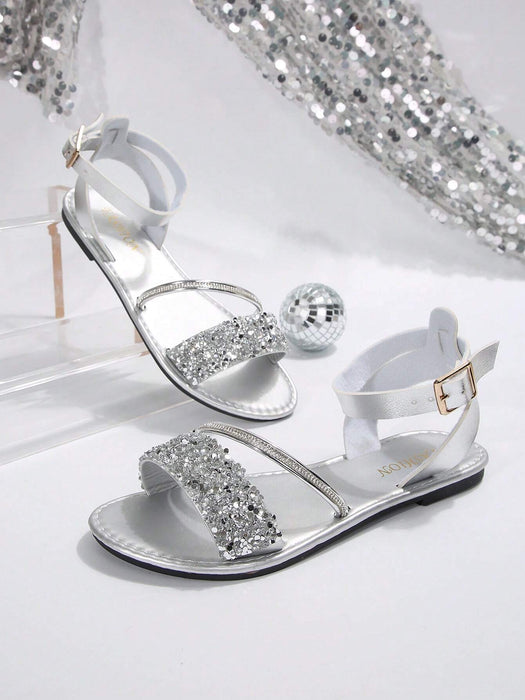 SHEIN sandalias planas de mujer de talla grande cómodas y sencillas - Quierox - Tienda Online