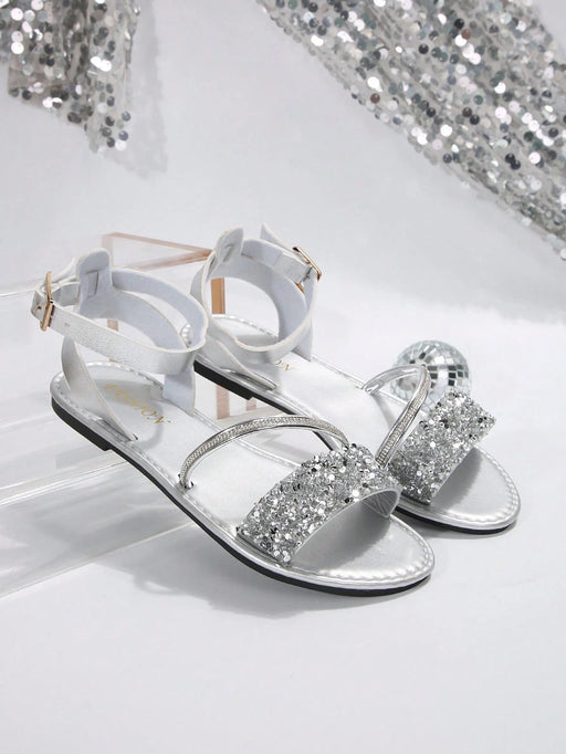 SHEIN sandalias planas de mujer de talla grande cómodas y sencillas - Quierox - Tienda Online