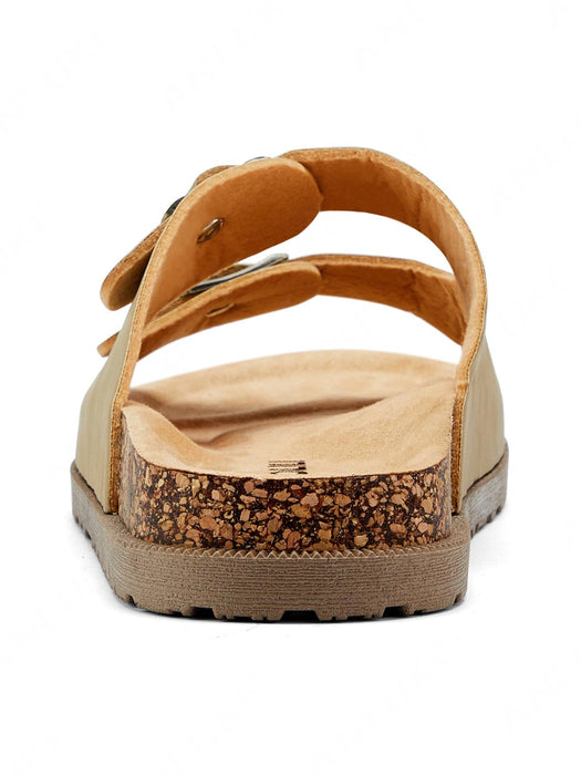 SHEIN Sandalias planas de mujer Hebilla Botón - Quierox - Tienda Online