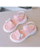 Shein Sandalias planas para niñas, modernas y cómodas, con detalle de lazo y hojas decoradas - Quierox - Tienda Online
