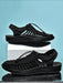 Shein Sandalias tejidas negras de talla grande para hombre, sandalias de malla para uso diario - Quierox - Tienda Online