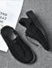 Shein Sandalias tejidas negras de talla grande para hombre, sandalias de malla para uso diario - Quierox - Tienda Online