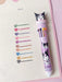 Shein SANRIO 1 Bolígrafo de presión de diez colores de gel de dibujos animados Kawaii - Quierox - Tienda Online