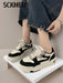 Shein SCKMEU - 1 par de zapatillas informales de moda para mujer, ligeras y vulcanizadas - Quierox - Tienda Online
